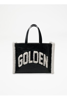 GOLDEN GOOSE CALIFORNIA Bag E-W "GOLDEN" CAMEL Black