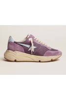 GOLDEN GOOSE Running Sole Net upper and Leather STAR and HEEL col Purple