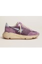 GOLDEN GOOSE Running Sole Net upper and Leather STAR and HEEL col Purple